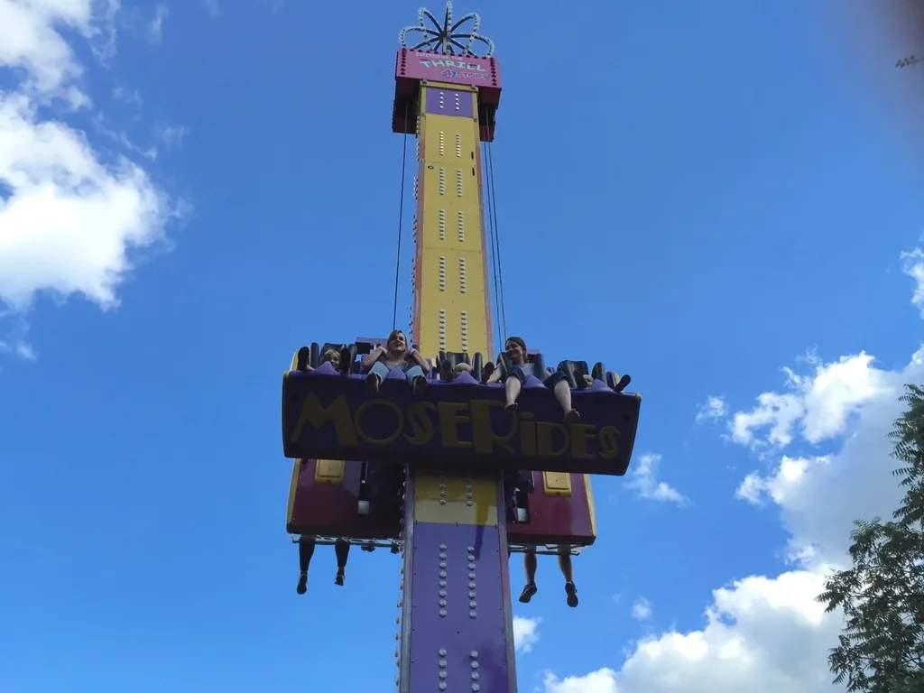 The girls are still talking about our trip to Coney Island last night. A sample conversation:  
Gwen - “I rode the roller coaster!”  
Josie - “I did not. Too scary! But, I liked the FAST slide. And the ferris wheel, and, and I did not ride the boats.”