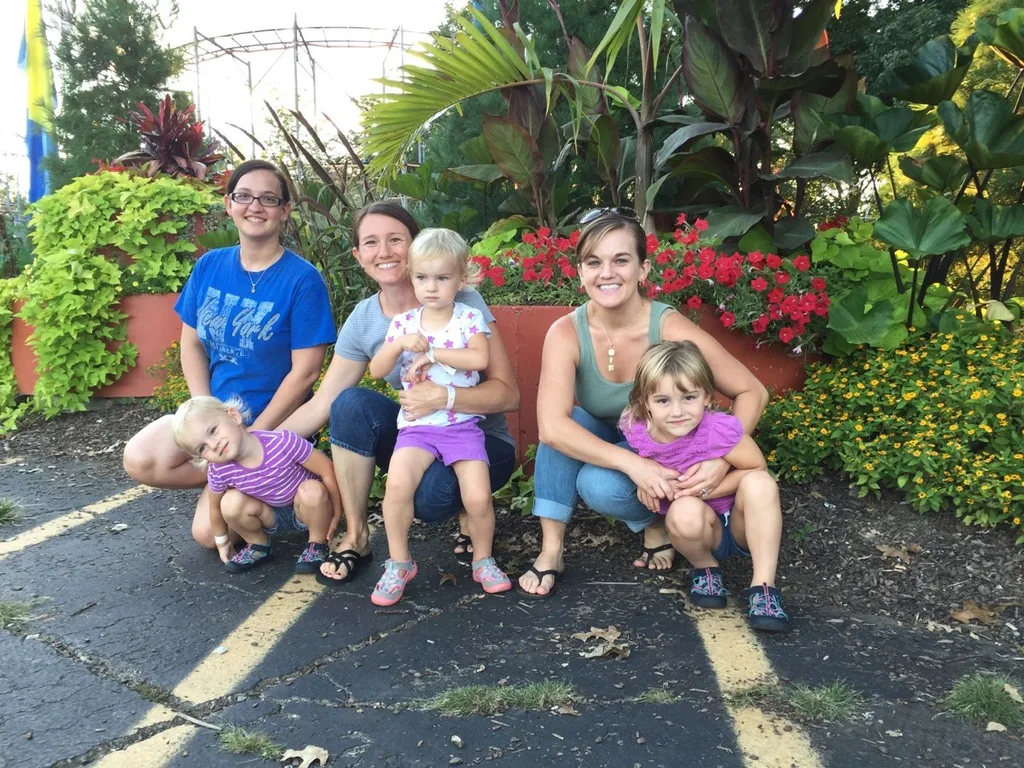 The girls are still talking about our trip to Coney Island last night. A sample conversation:  
Gwen - “I rode the roller coaster!”  
Josie - “I did not. Too scary! But, I liked the FAST slide. And the ferris wheel, and, and I did not ride the boats.”