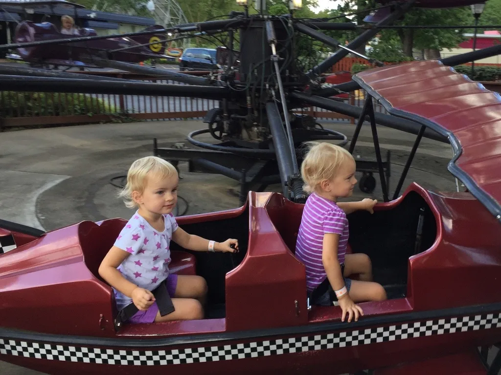 The girls are still talking about our trip to Coney Island last night. A sample conversation:  
Gwen - “I rode the roller coaster!”  
Josie - “I did not. Too scary! But, I liked the FAST slide. And the ferris wheel, and, and I did not ride the boats.”