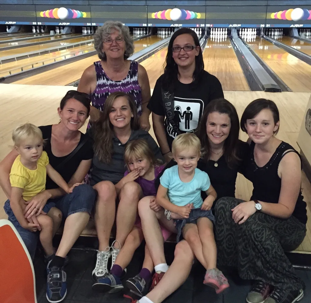 Girls night out bachelorette bowling