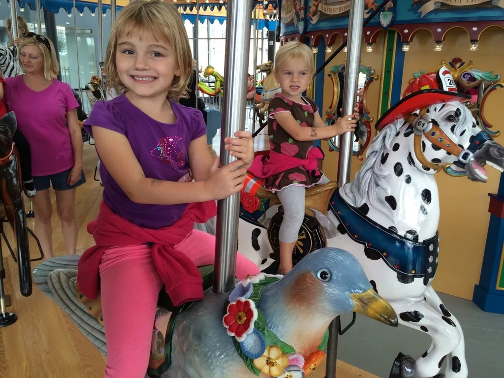 These girls love Smale Riverfront Park.