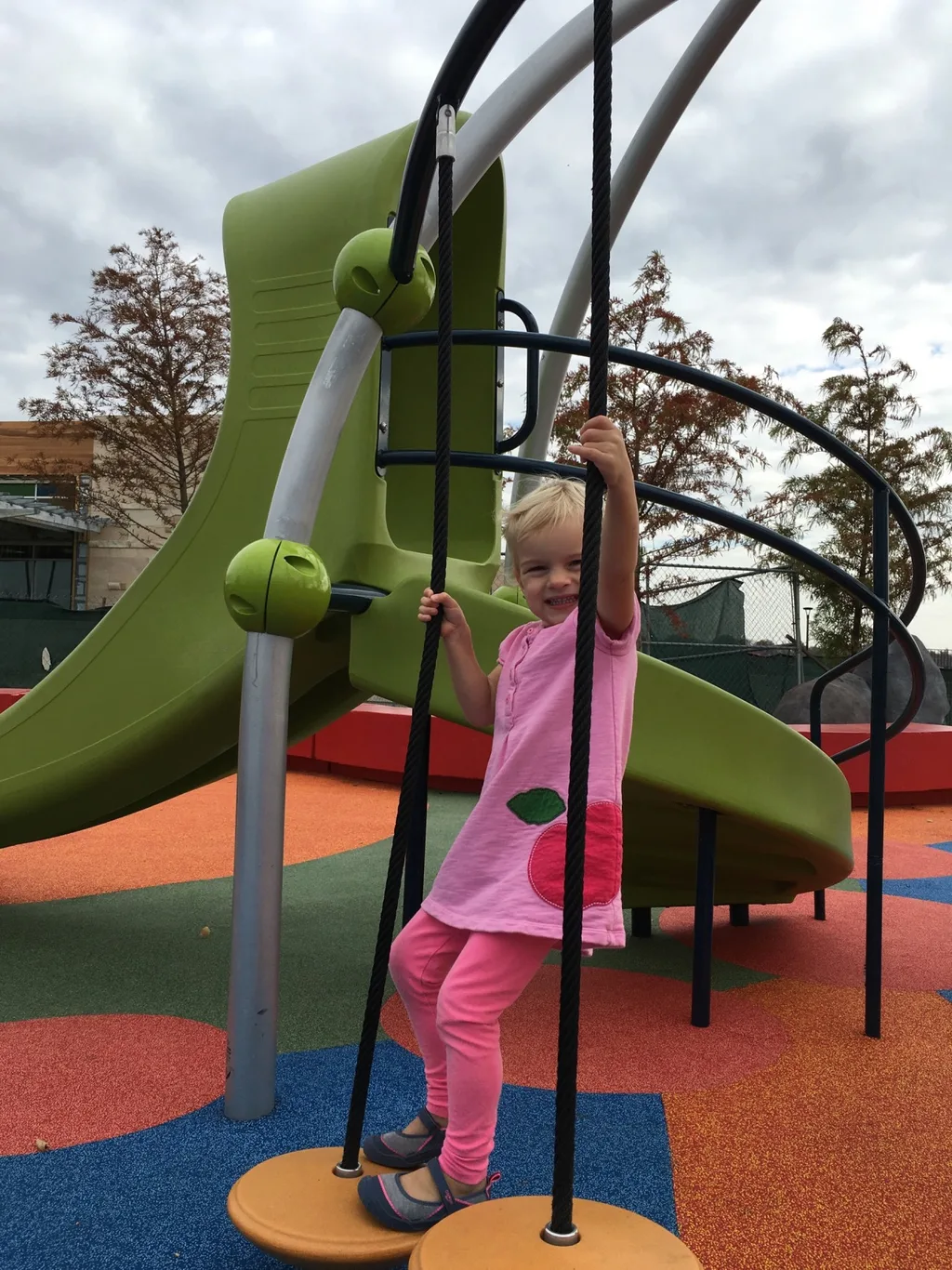 “This is a cool park, Mom!”

Once again, Summit Park was a hit this morning. Great day for it too – seventy degrees in November!
