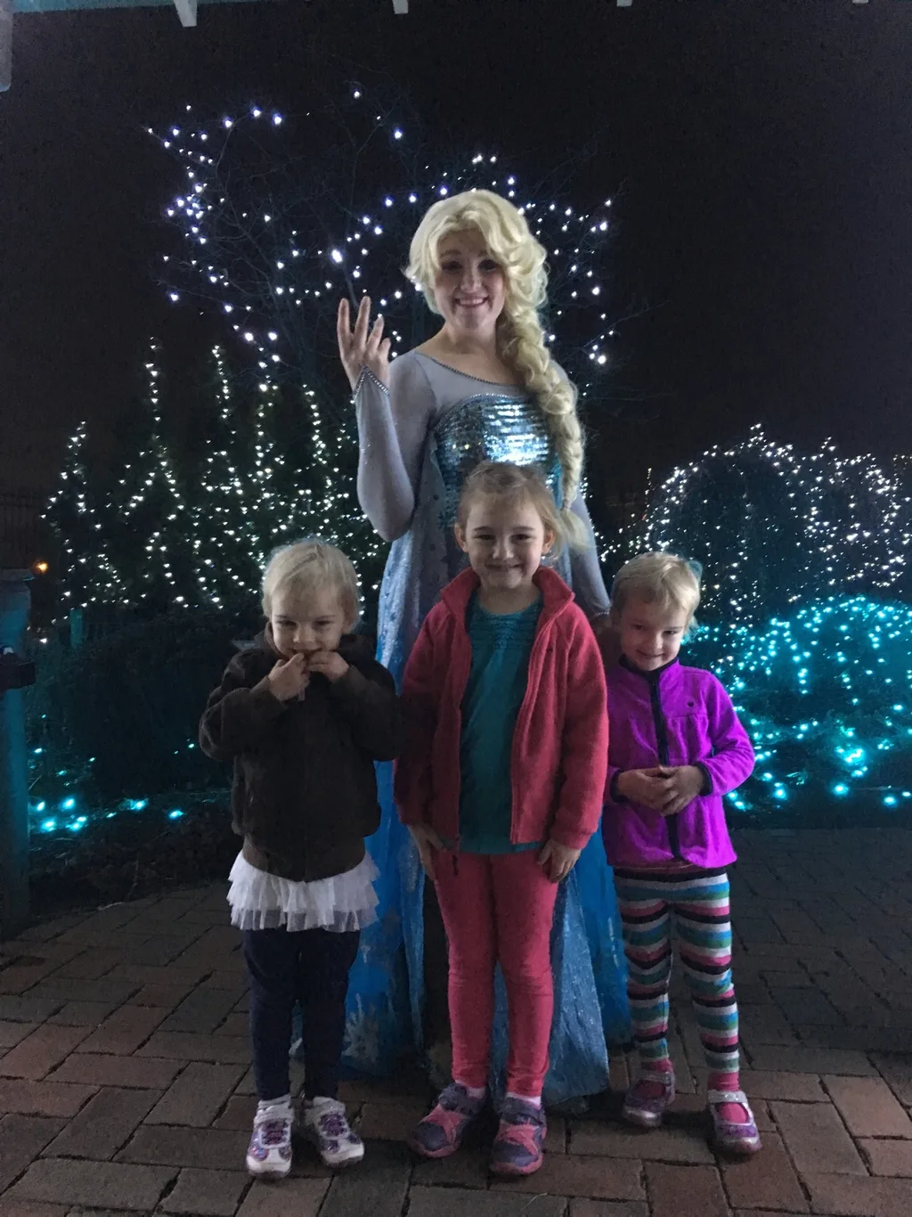 We had perfect weather tonight for visiting a favorite princess.