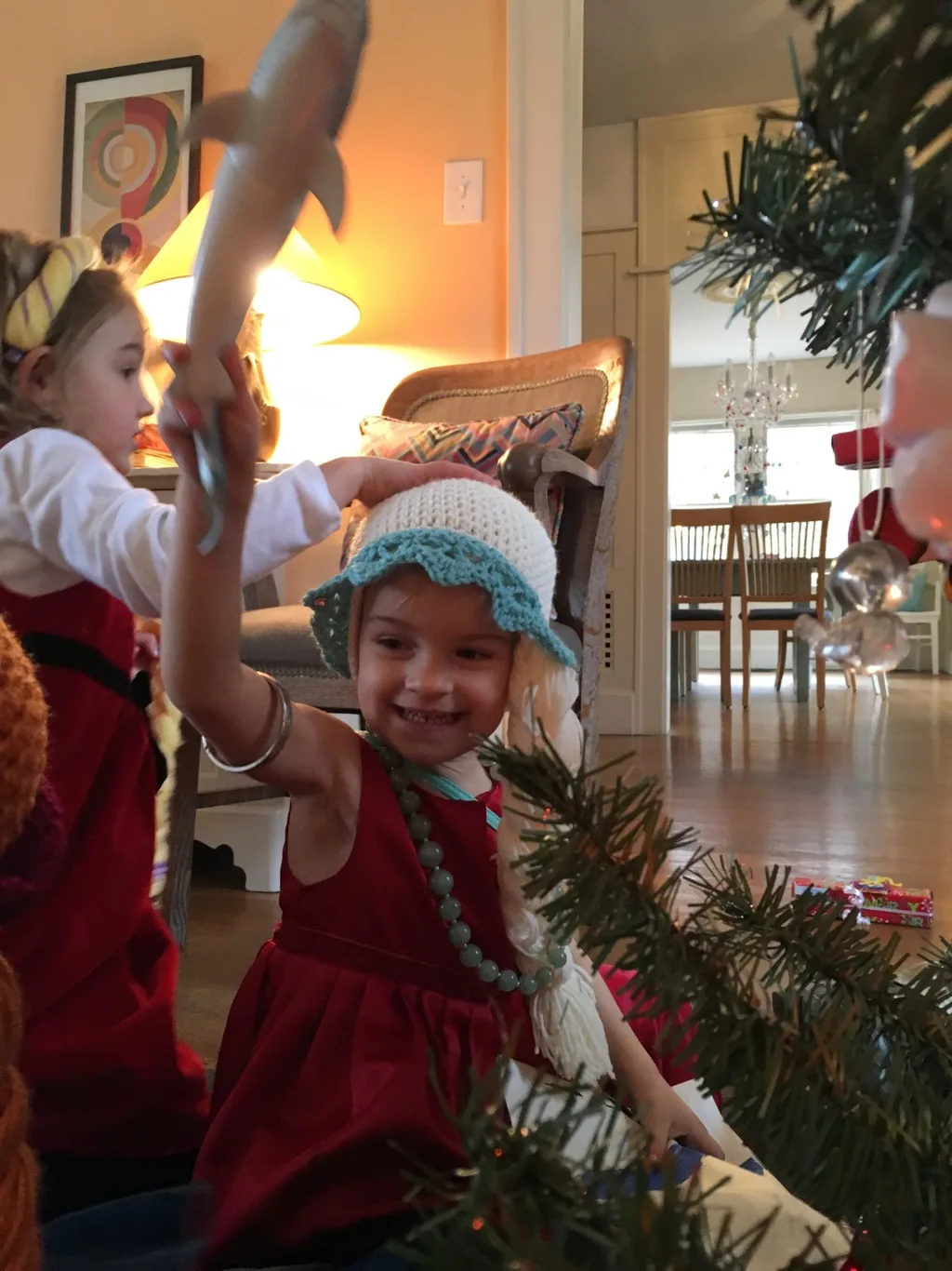 Christmas fun at Grandma and Grandpa’s house.