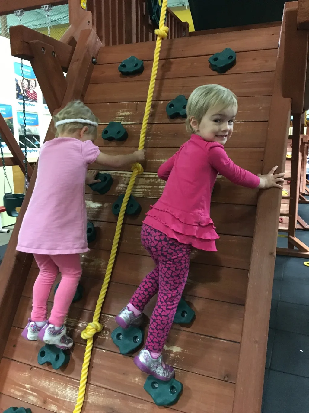 Recreations Outlet is always fun, but we especially enjoy it when it’s not crowded on a Madeira Moms play date morning (last Friday).