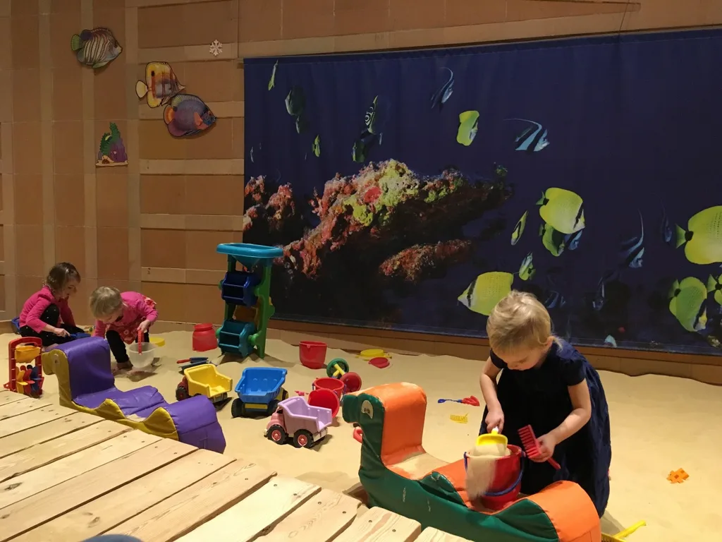 It was a good afternoon for building castles.