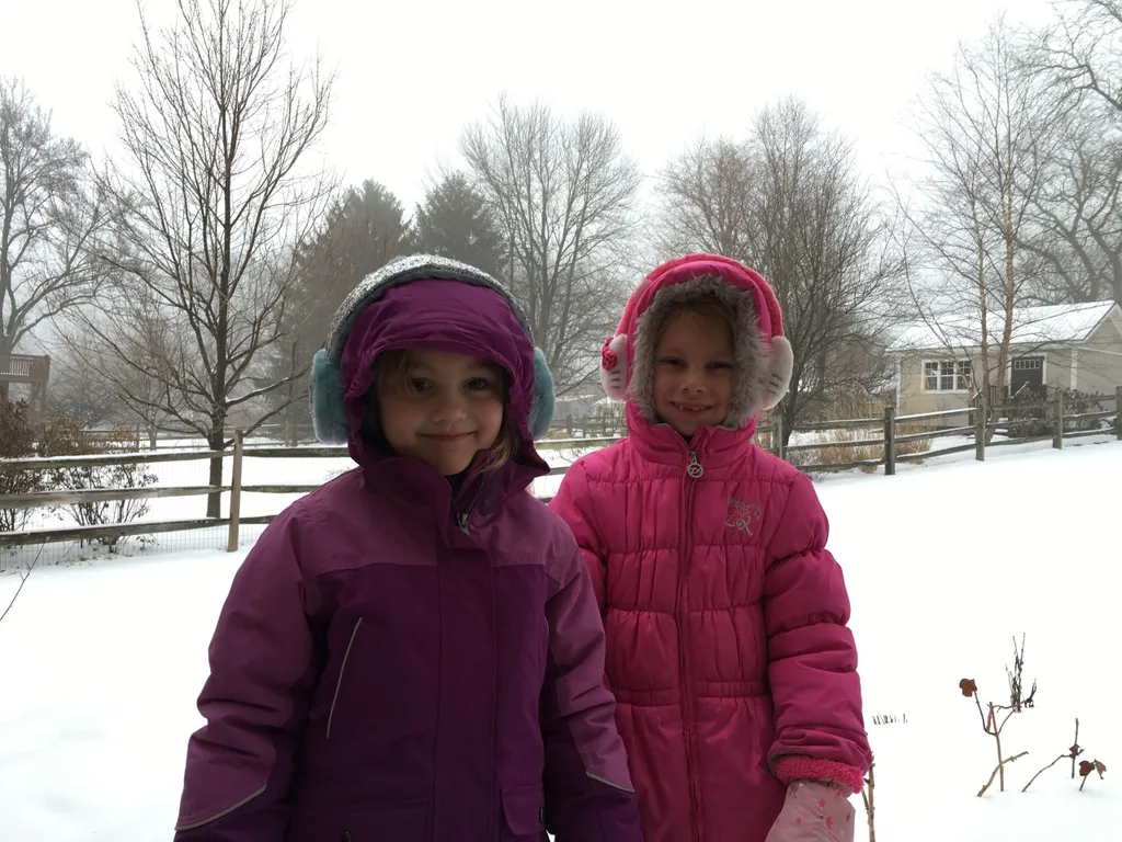 I think Abby’s team won the snowman-building contest. Of course, they had the advantage of seeing ours from earlier in the day.