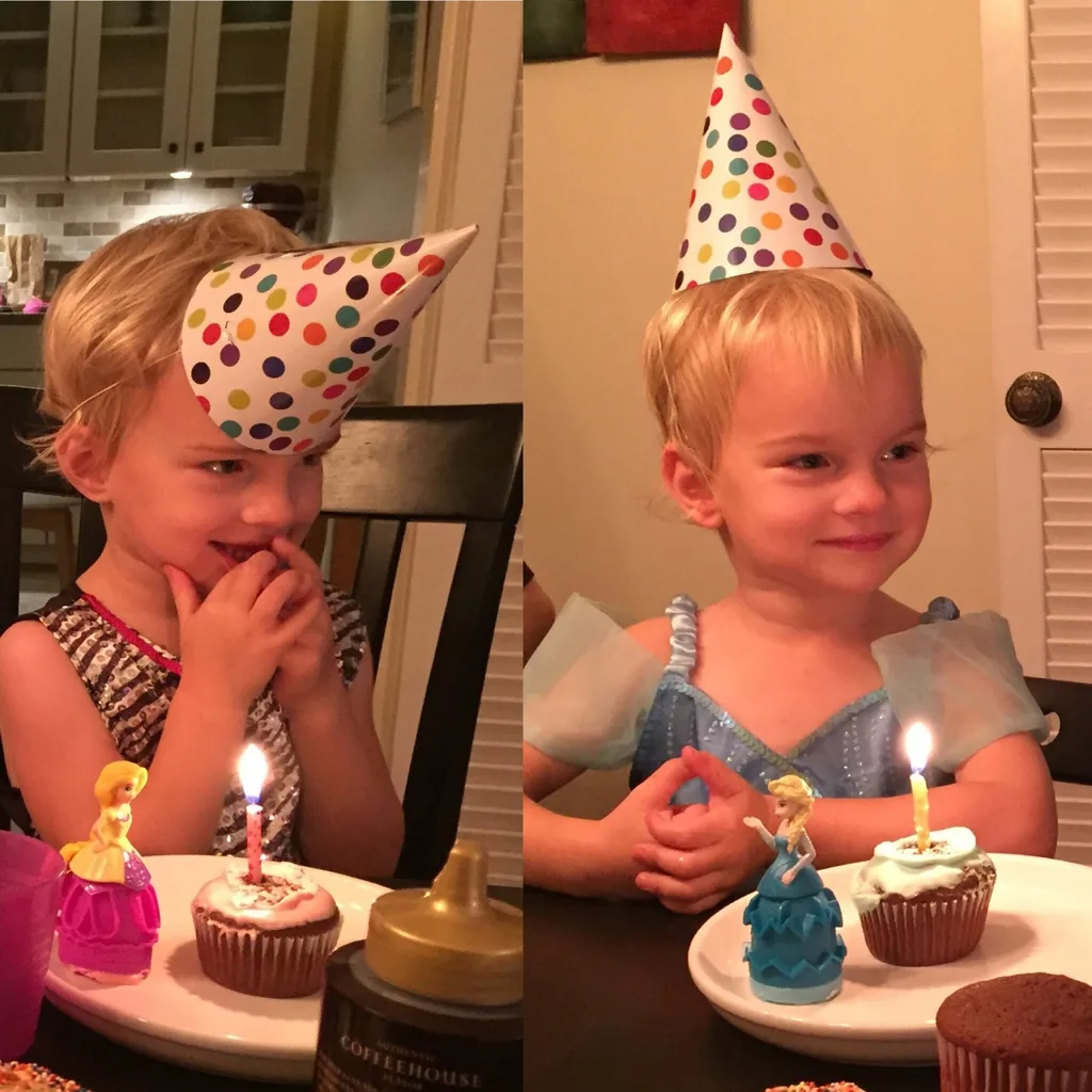 The results of the twin DNA test are back, and these two rascals are in fact identical twins! I told the girls and Gwen asked “is that the same or different?” I said the same. And she said “but I want to be different!” I assured her that they are still unique, but that now we know why so few people can tell them apart. What a surprise!