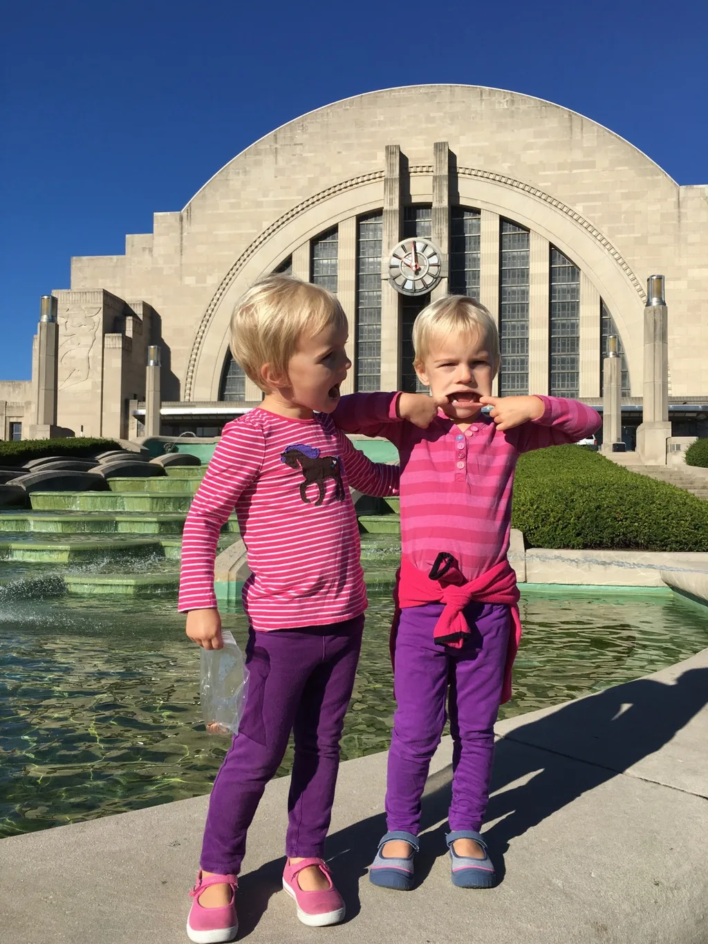 The results of the twin DNA test are back, and these two rascals are in fact identical twins! I told the girls and Gwen asked “is that the same or different?” I said the same. And she said “but I want to be different!” I assured her that they are still unique, but that now we know why so few people can tell them apart. What a surprise!