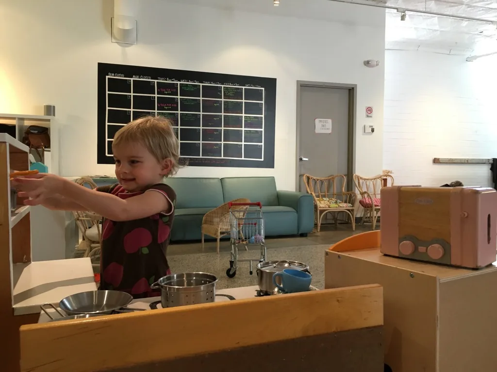 Gwen and Josie loved playing at Red Balloon this morning. In fact, they liked it so much that we returned with Abby after school.