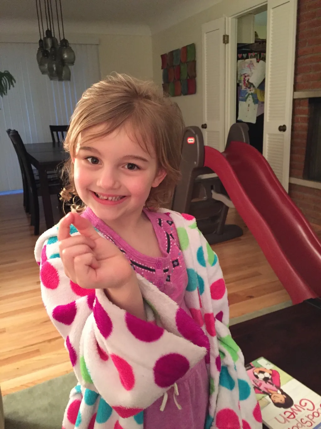 Someone’s grin is a little less toothy tonight!