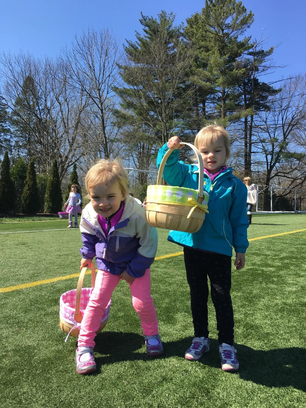 Two Easter egg hunts in one day! Candy, games, friends… what a fun day!