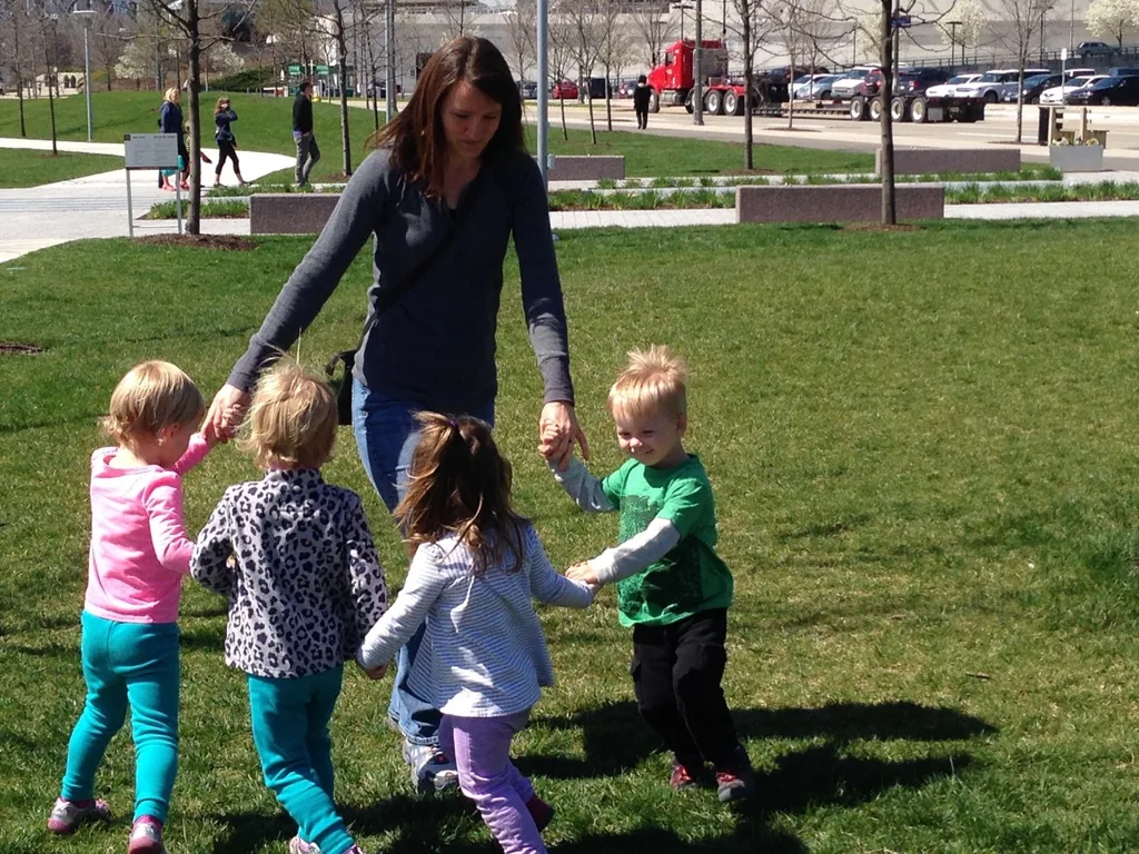 After storytime today, we had wonderful time with friends at Smale Riverfront park.