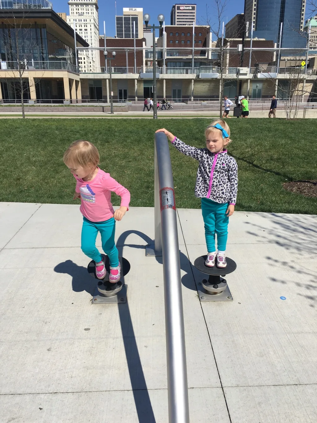 After storytime today, we had wonderful time with friends at Smale Riverfront park.