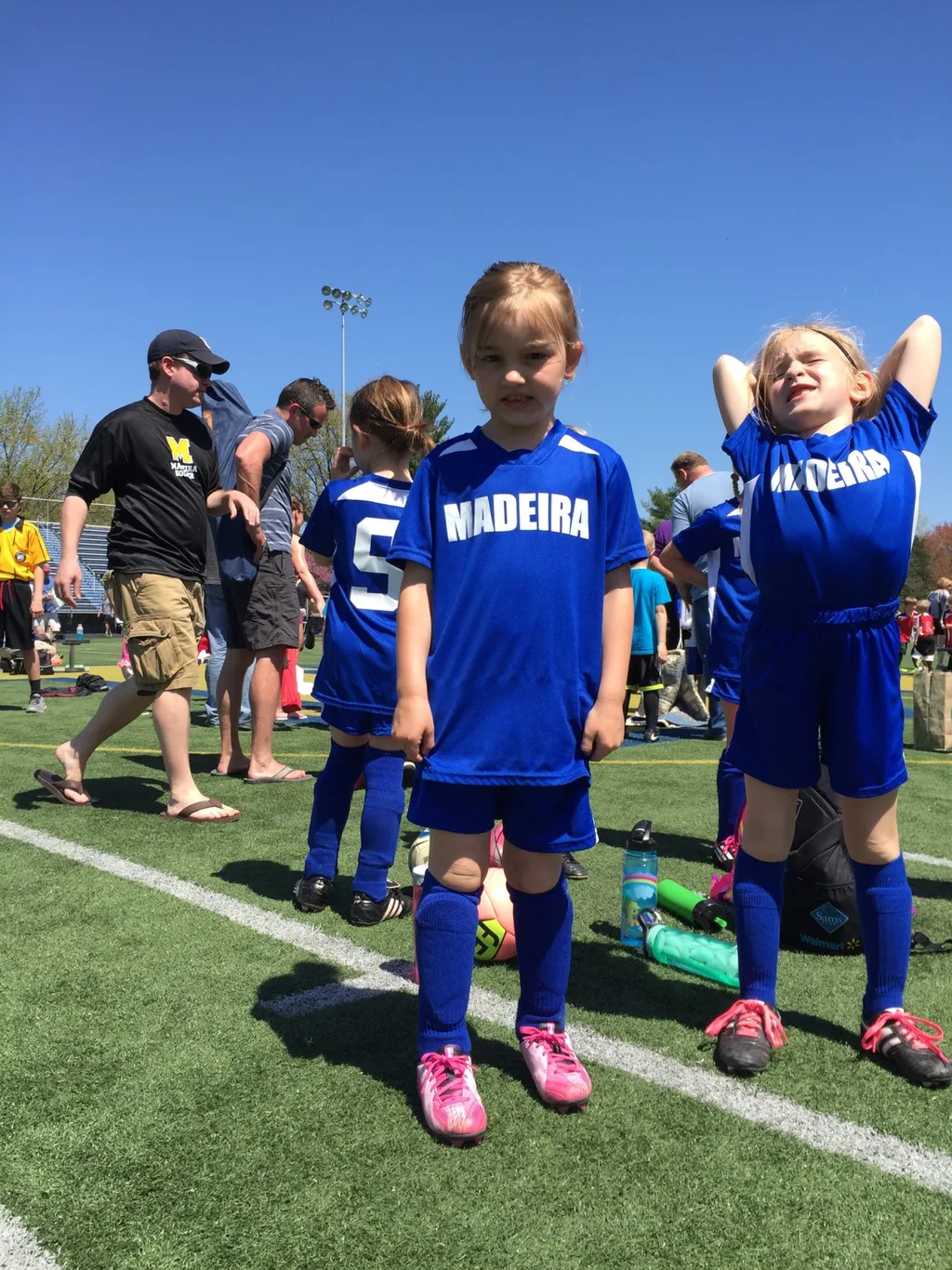 First soccer game (against another team) today!