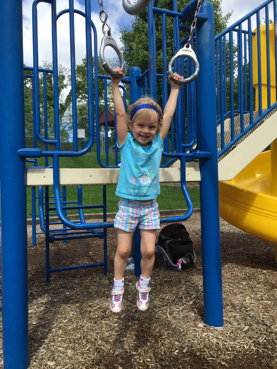 Today was filled with fun! Adventure #1: our Madeira Moms park playdate at McDonald Commons. Gwen was especially daring, and Josie made a new friend.