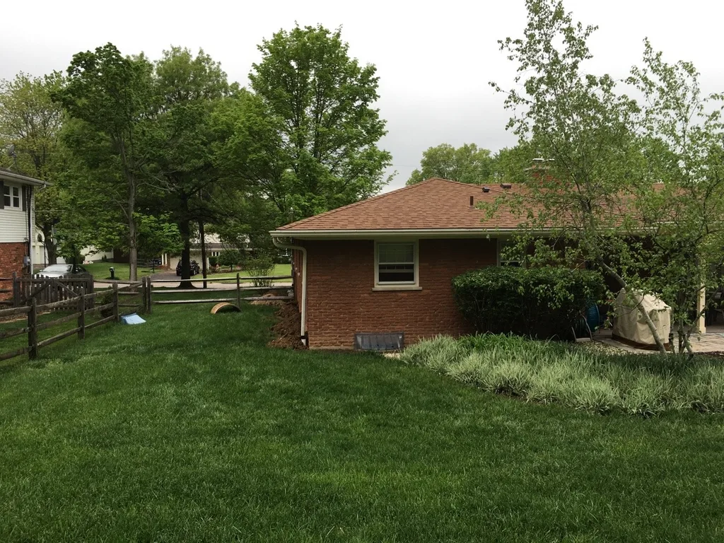 The big first steps for the new garden bed are complete! It’s definitely still a work in progress, but the area is already so much better. No more standing water! I replanted all of the Japanese forest grass, and added a lovely snowball viburnum. We still need rocks, mulch, lilies, and for the horrible smell of decomposing grass to go away!