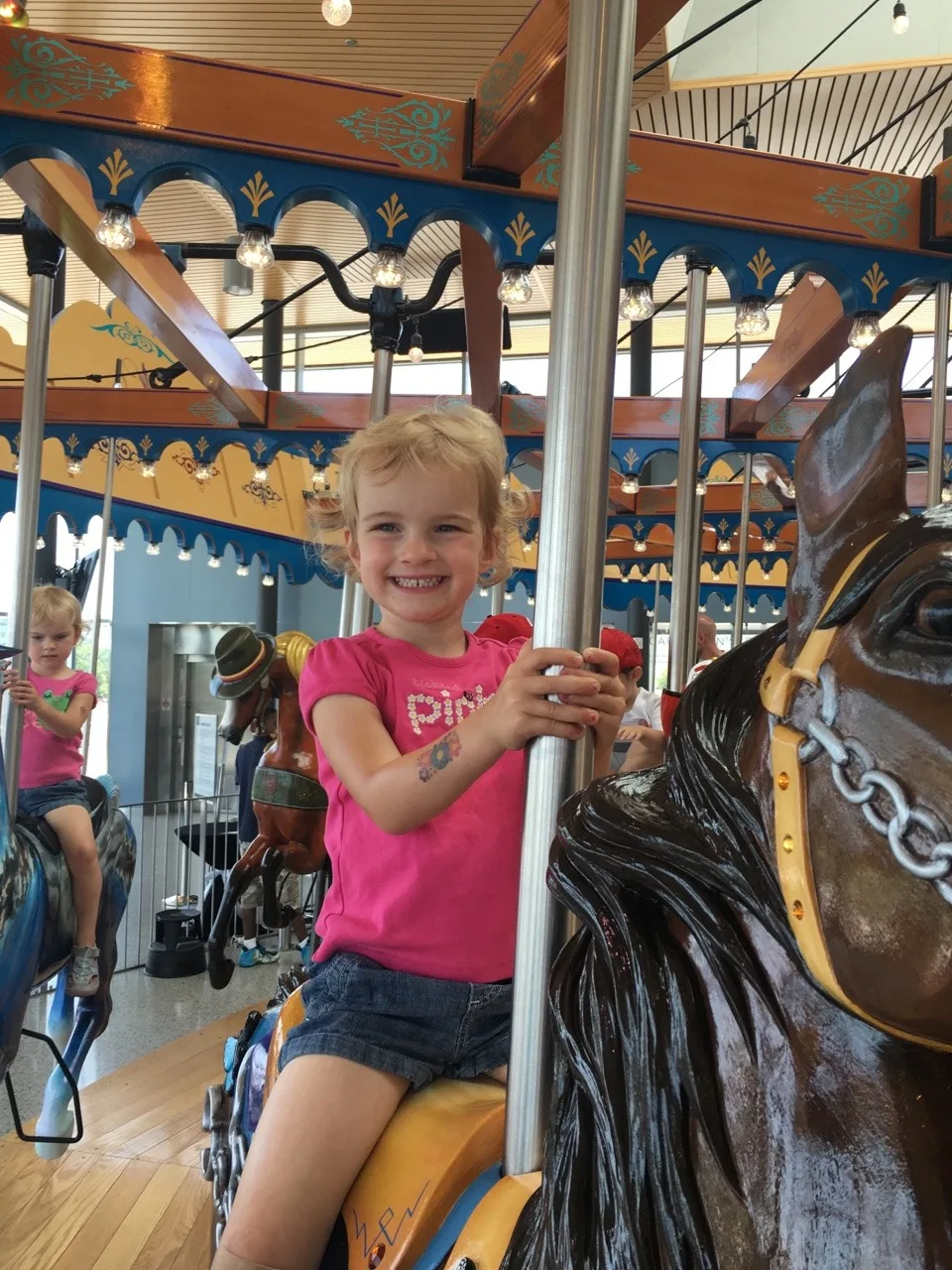 We spent the first day of summer vacation on bikes and picnicking at Smale Riverfront Park with Auntie Em.