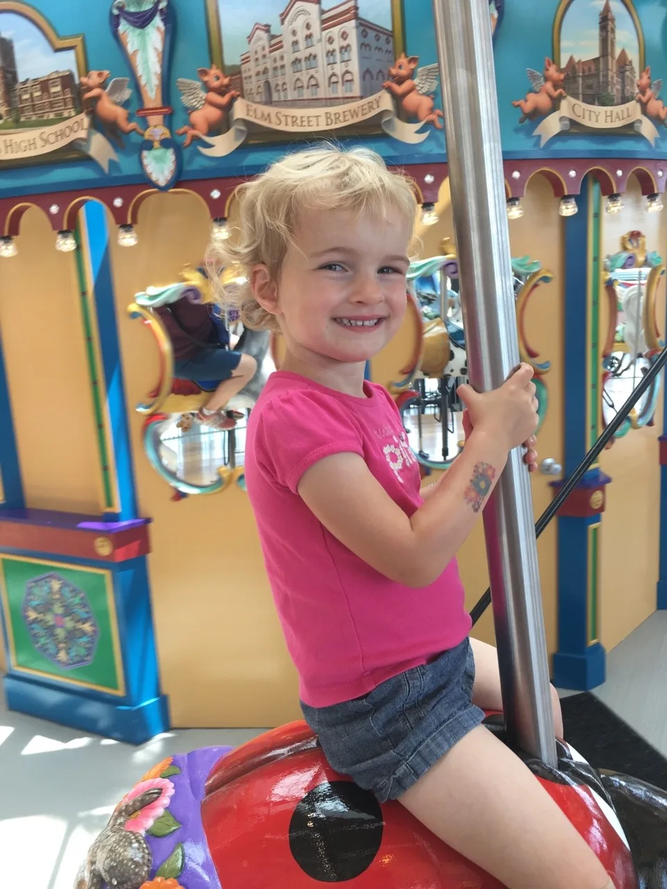 We spent the first day of summer vacation on bikes and picnicking at Smale Riverfront Park with Auntie Em.