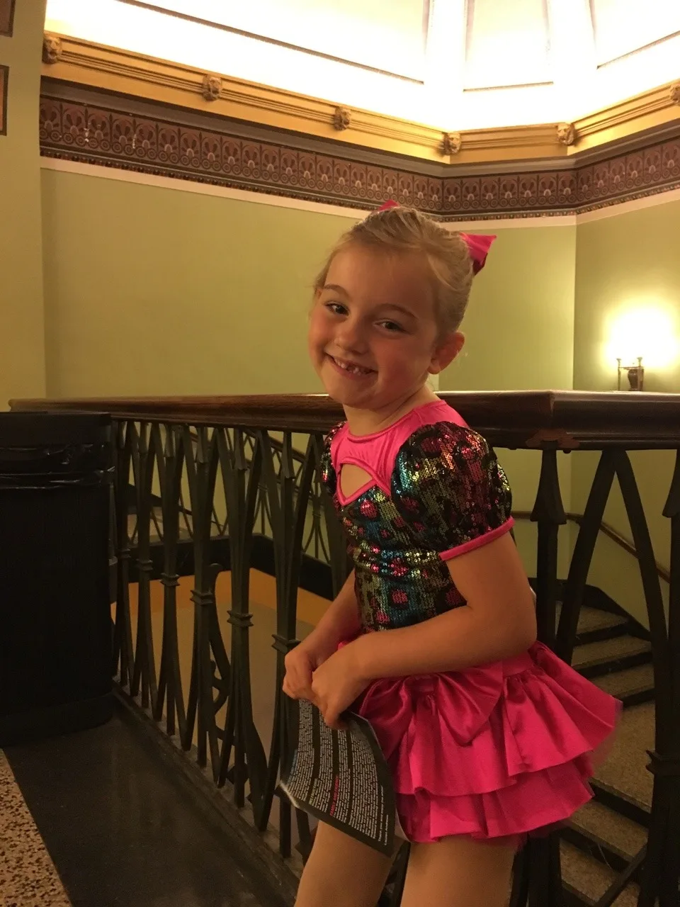 Abby was all smiles and did a wonderful job at her “Totally 80’s” dance recital!