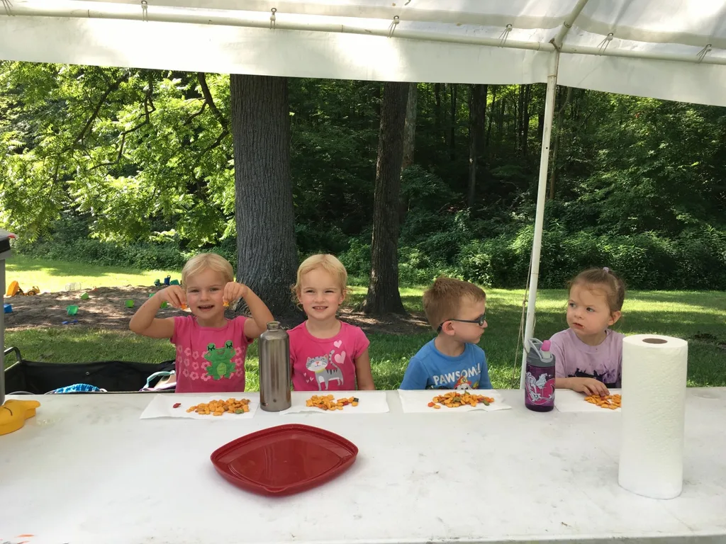 Gwen and Josie joined the other pixies at Girl Scout camp today.