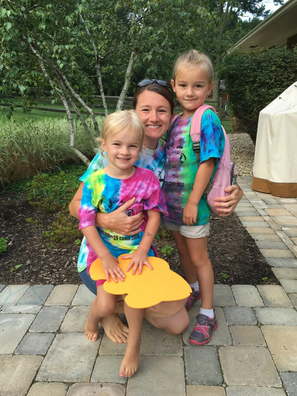 Today was the final day of our fun, but exhausting week at Girl Scout camp. The girls played “all camp games” and cooled off with a walk in the creek.
