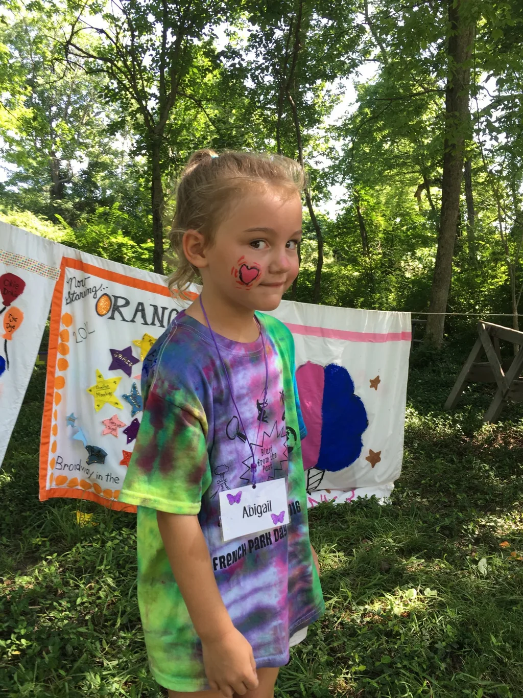 Today was the final day of our fun, but exhausting week at Girl Scout camp. The girls played “all camp games” and cooled off with a walk in the creek.