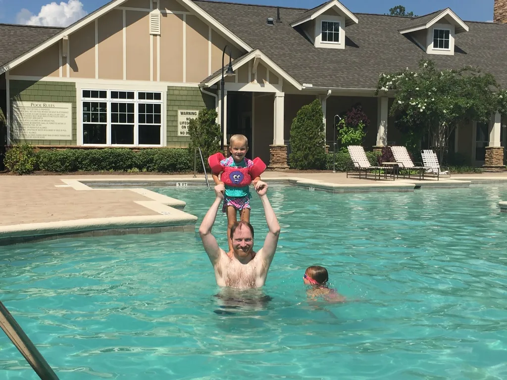 Vacation day 2: some driving, swimming, bowling, eating, ands lots of hugging. The girls were thrilled to see their Auntie Em.