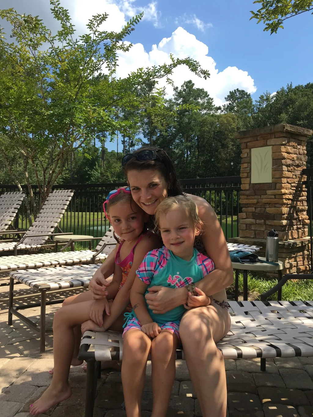 Vacation day 2: some driving, swimming, bowling, eating, ands lots of hugging. The girls were thrilled to see their Auntie Em.