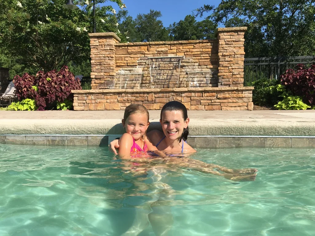 Vacation day 6: We swam, said our good-byes to Auntie Em and kitties, drove back to Asheville, swam some more, and started to feel ready to soon be home again.