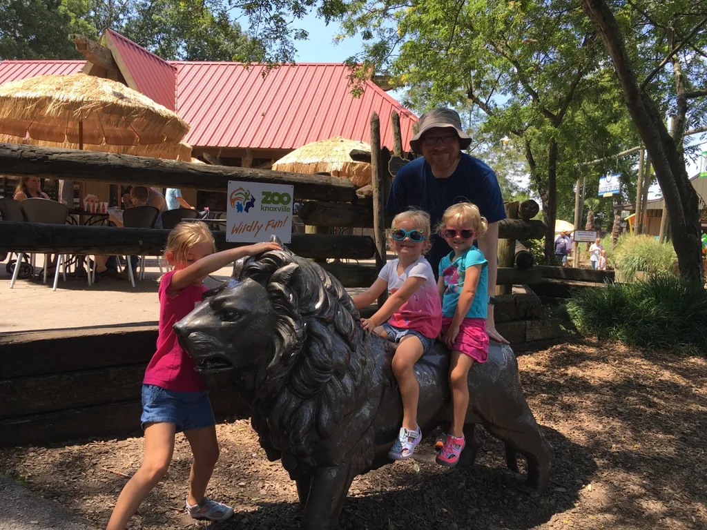 Vacation day 7: Instead of just driving straight home, we decided to use our reciprocal zoo benefits and visit the Knoxville Zoo.