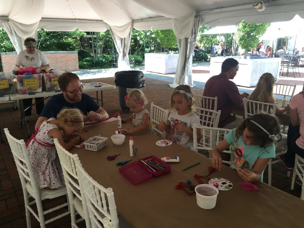Crafts, games, a puppet show, a tiger – Sunday Funday at the Taft Museum of Art.