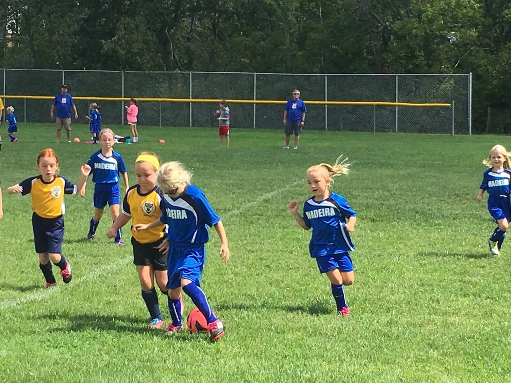 First soccer game of the year was a loss against Mariemont, but they played hard and seemed to have fun!