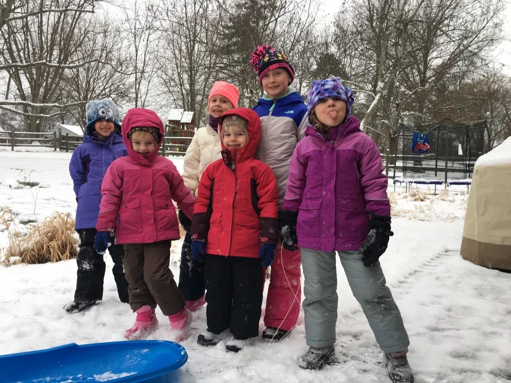 First snowfall of the year! Abby still had school, but had a full hour of outdoor fun in the afternoon with friends. Gwen and Josie played outside on three separate occasions!
