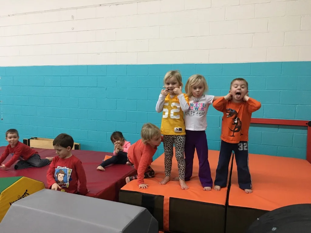 We had another fun Friday at Gym Skills with our preschool playgroup friends. It’s so great to watch them all happily play together. I remember well those play dates when they only ever spoke to their own twin. Now they all laugh and play together!