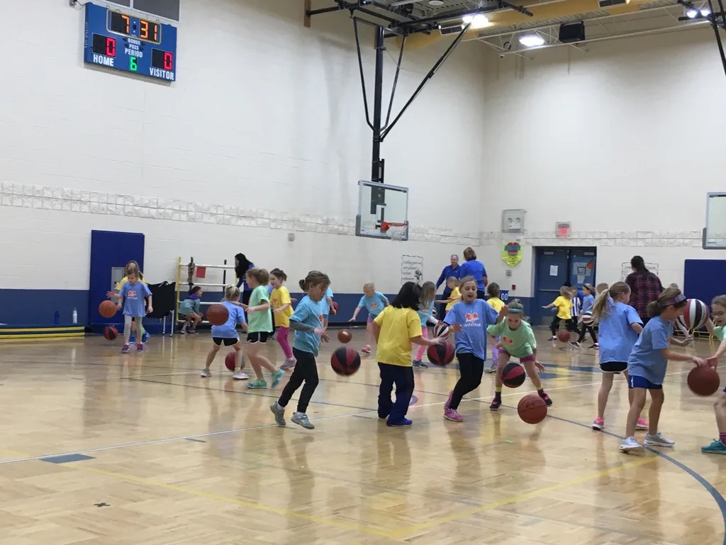 First soccer, now basketball, and soon softball – our Abby likes team sports!