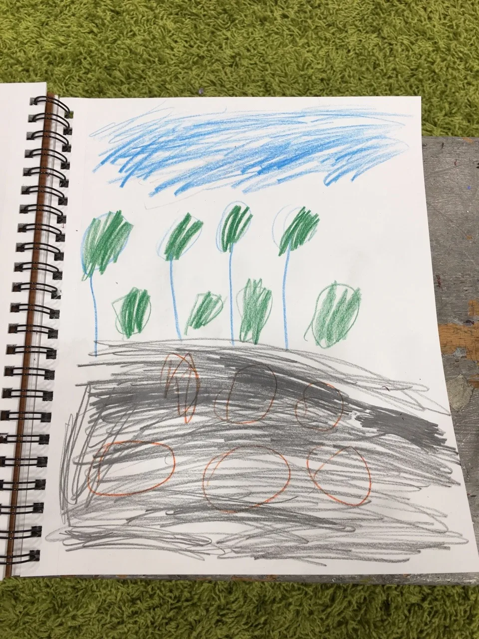 Gwen’s Van Gogh inspired sketch.