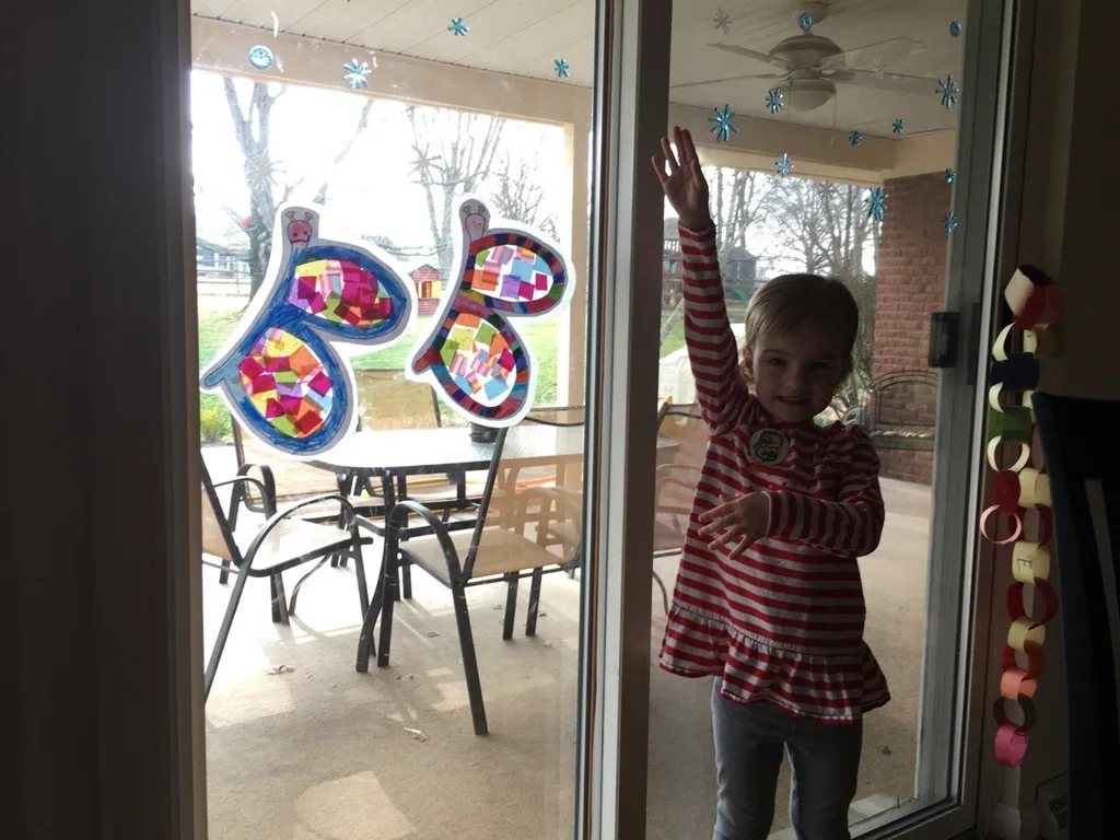 Our newest preschool fun: writing practice, and letter of the day crafts!