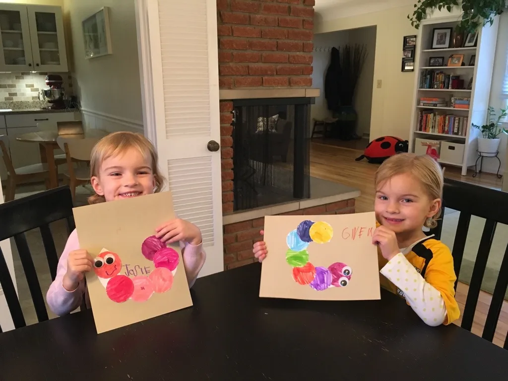Our newest preschool fun: writing practice, and letter of the day crafts!