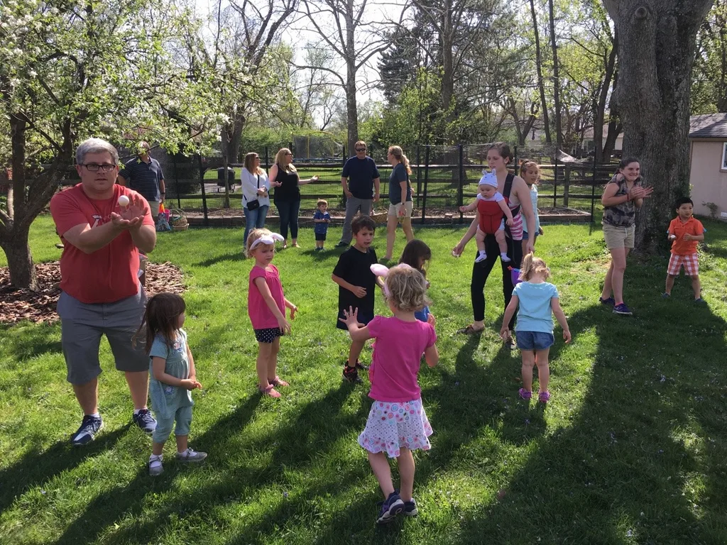 Two egg scrambles plus two family meals plus one scavenger hunt plus three very happy girls equals a very happy Easter weekend.