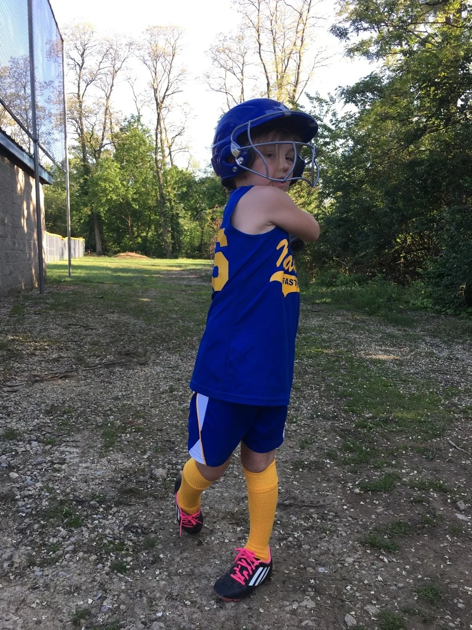 Warming up before batting