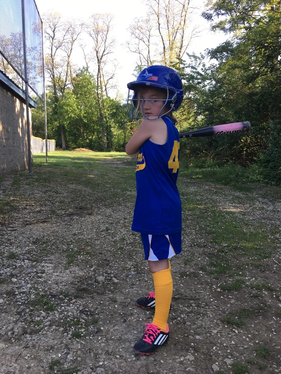 Warming up before batting