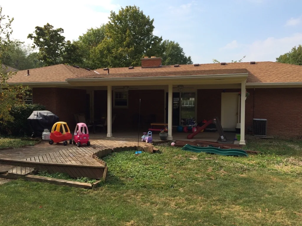 I’m a bit obsessed with before and after shots. Our backyard in 2003, 2014, and now. A lot can change with love or neglect!