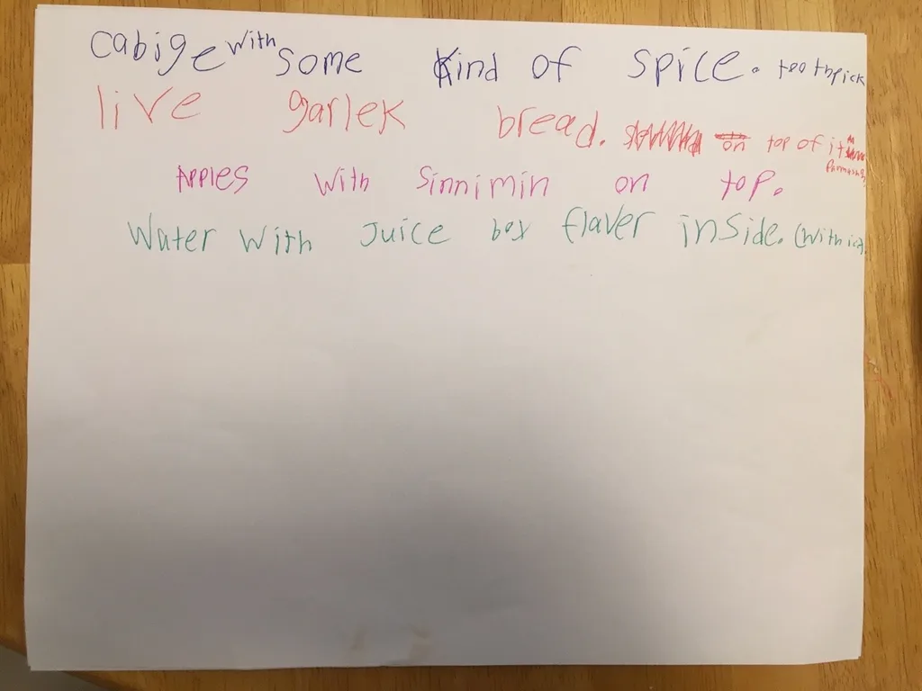 These rascals made lunch for us today. They like, and I mean really like, being generous with their spices. I was surprised by the crunchy, salty interior of their lettuce wraps, and Josie’s breath still smelled heavily of garlic at bedtime.