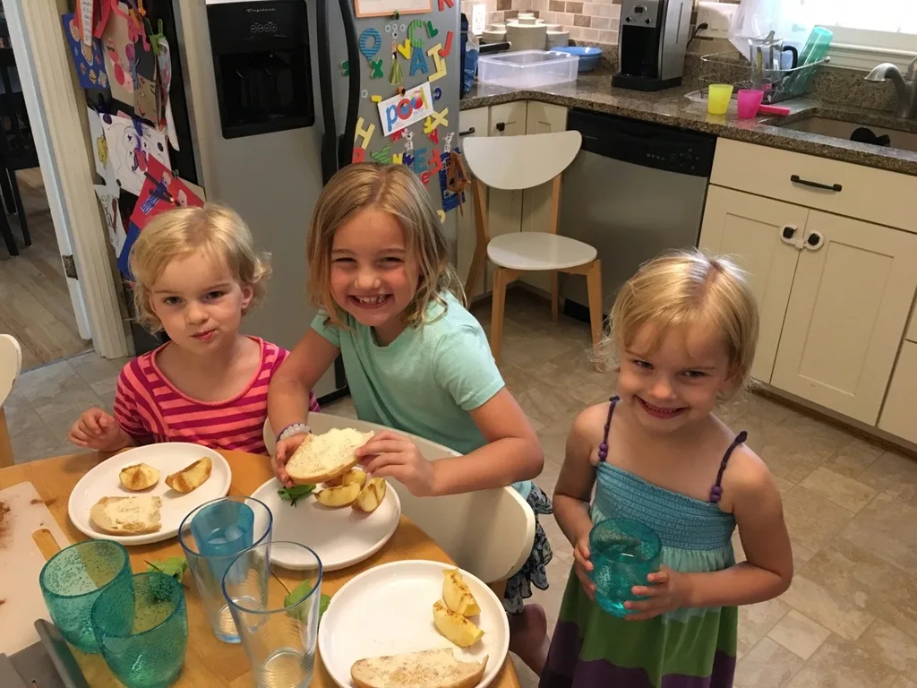 These rascals made lunch for us today. They like, and I mean really like, being generous with their spices. I was surprised by the crunchy, salty interior of their lettuce wraps, and Josie’s breath still smelled heavily of garlic at bedtime.