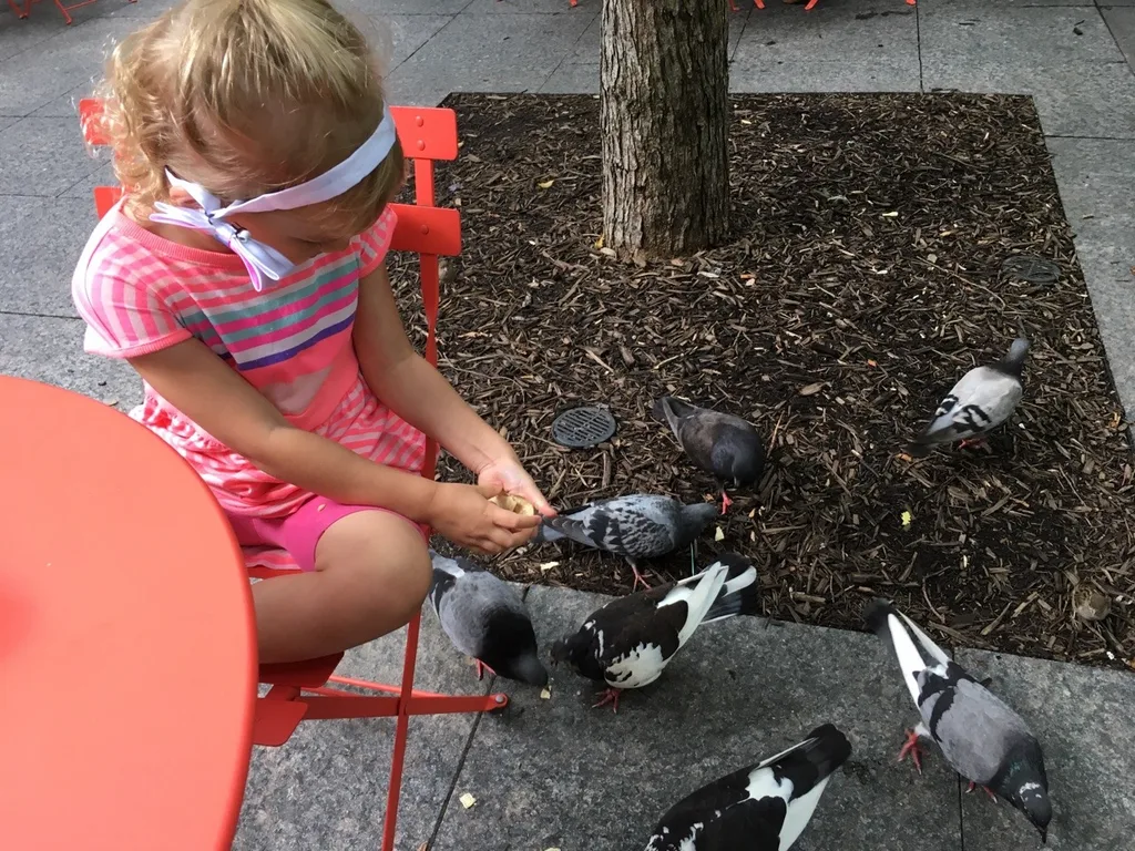 Girl date #2: Josie loved our urban adventure today. She was especially fond of the art activities and yoga at the Contemporary Arts Center. I wonder if she’ll fondly remember how I gave her tired legs a break by giving her a piggyback ride from Smale to Graeters.