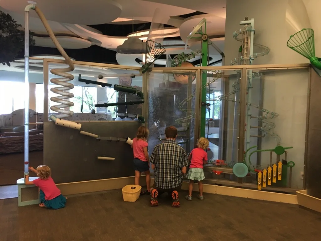 The first and last time I visited the Indianapolis Children’s Museum, I was almost exactly Abby’s age. I know I loved it, but the only thing I really remember was the indoor carousel. It’s still there, and so much more. We all had a great time! I think the girls now have their own fond memories.