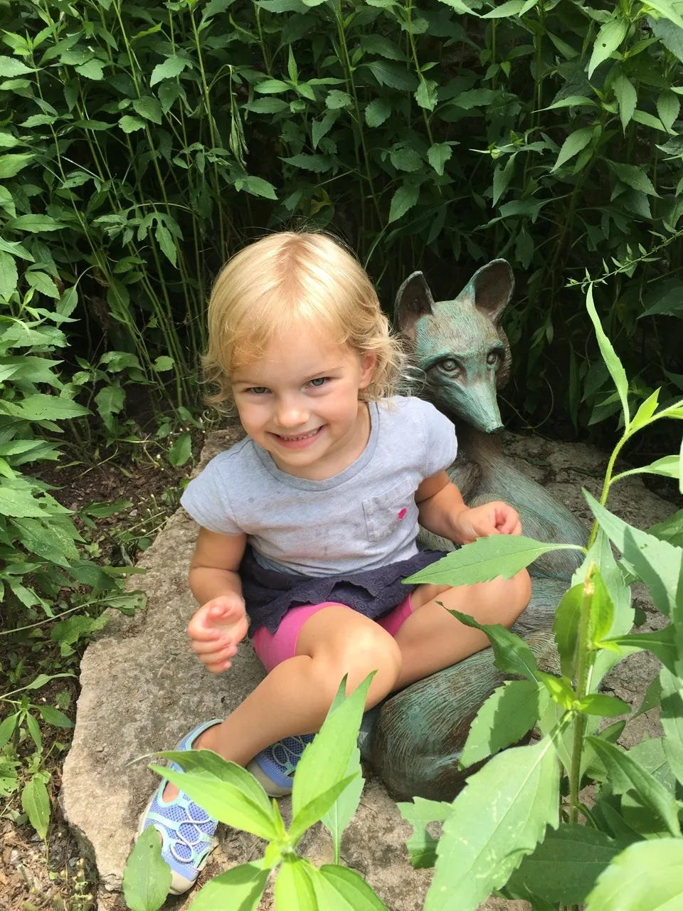 While Abby had lots of fun with her friends at Girl Scout camp, Gwen, Josie, and I had our own outdoor adventure at the Cincinnati Nature Center. They even got to hold some tadpoles and fish thanks to the netting skills of some nice big girls.