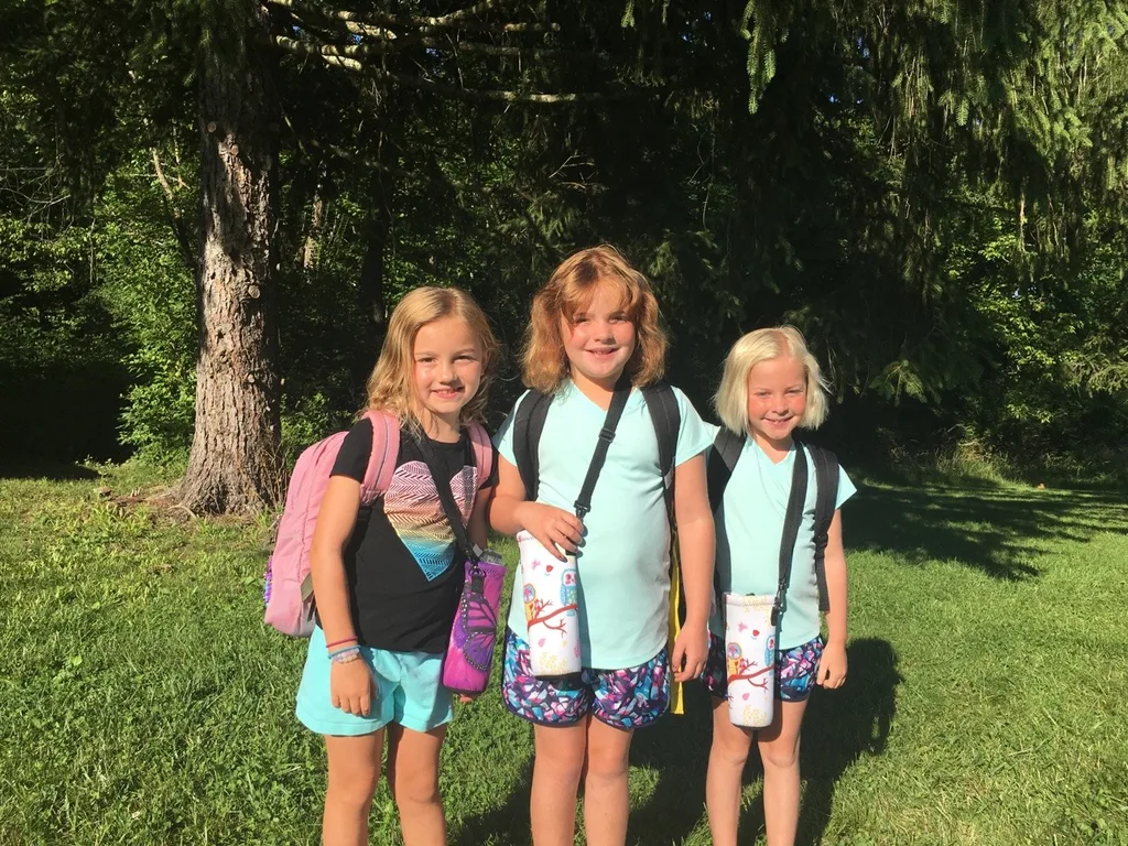 While Abby had lots of fun with her friends at Girl Scout camp, Gwen, Josie, and I had our own outdoor adventure at the Cincinnati Nature Center. They even got to hold some tadpoles and fish thanks to the netting skills of some nice big girls.