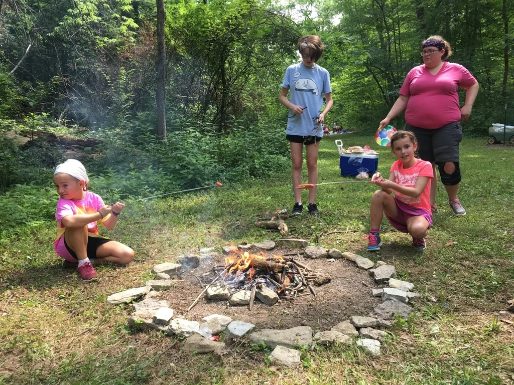 The weather was very HOT and it rained on Friday, but it was still a great week at Girl Scout camp. These girls were all “alive, alert, awake, enthusiastic” outdoor adventurers.